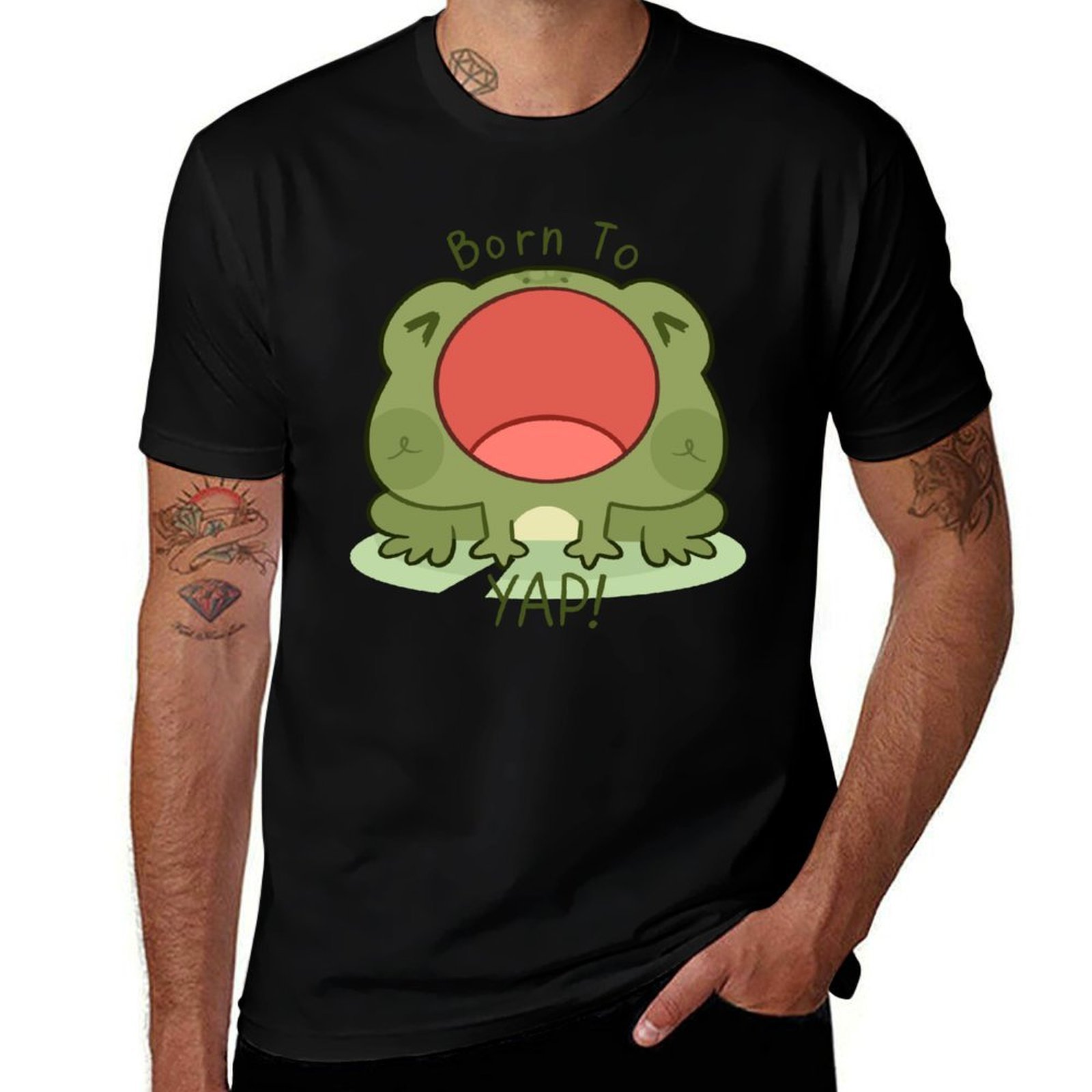 Summer Clothing Essentials Men - Born to Yap Frog T-Shirt summer