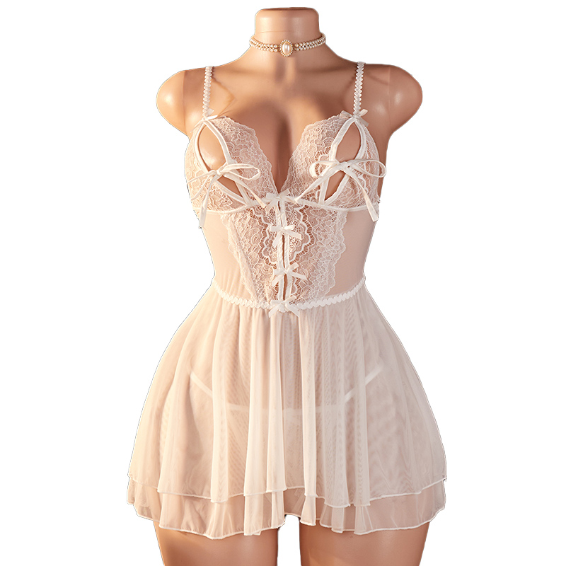 Summer Clothing Styles - Transparent Sexy Woman Lingerie Deep V