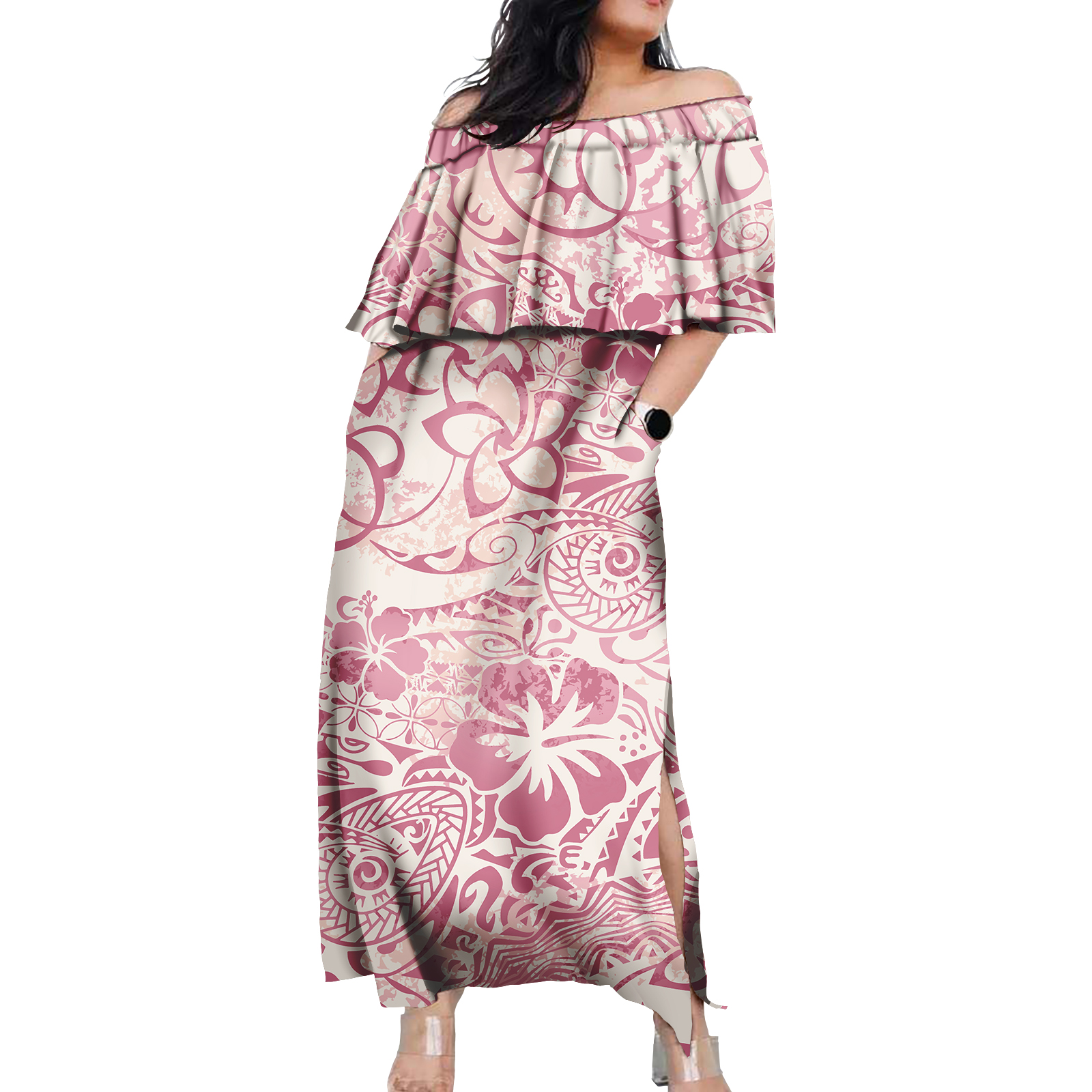 Summer Clothing For Plus Size Women - Hawaiian Floral Design Women Daily Dresses