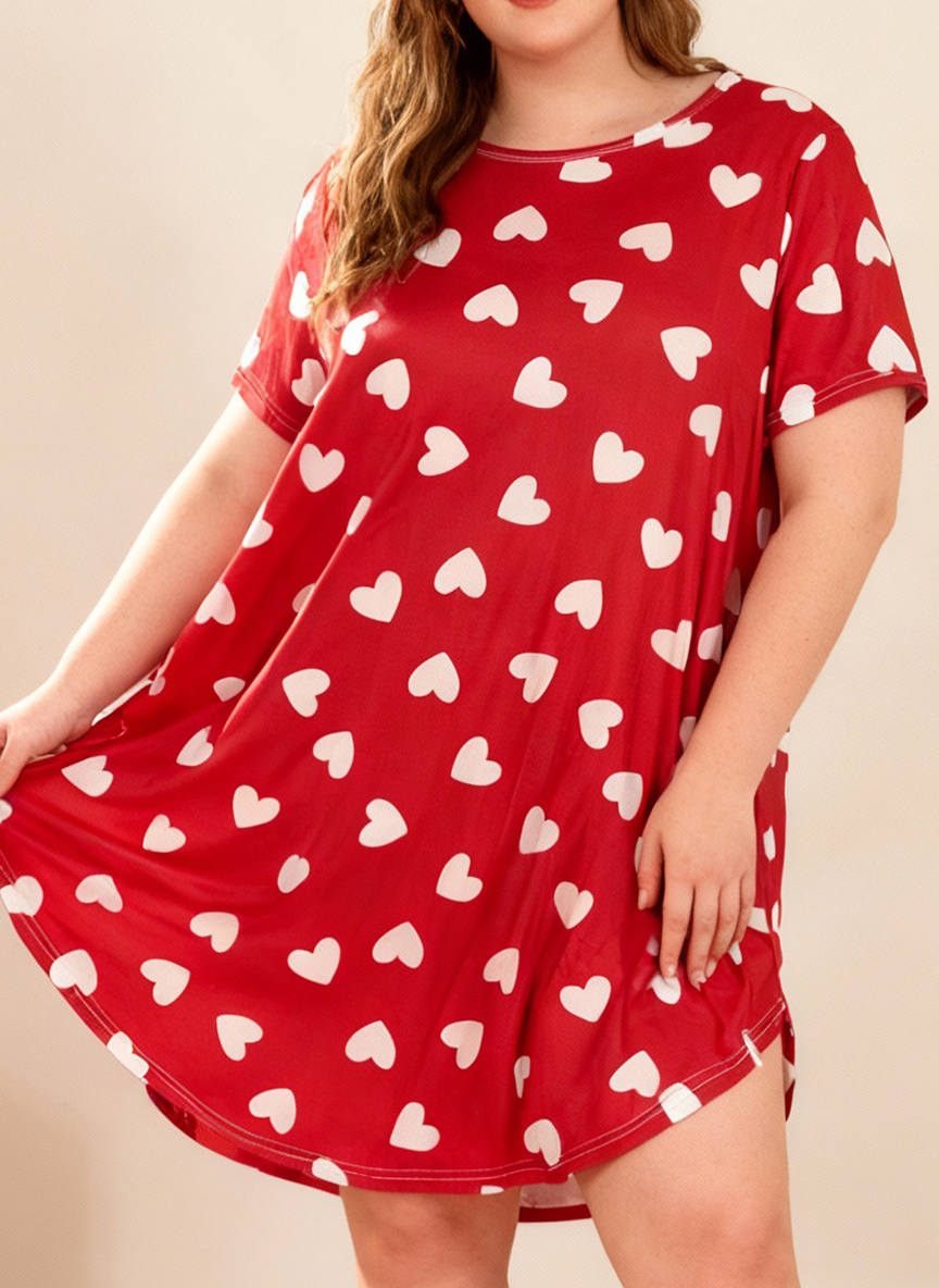 Summer Clothing Styles - Plus Size Women's Spring Summer Heart