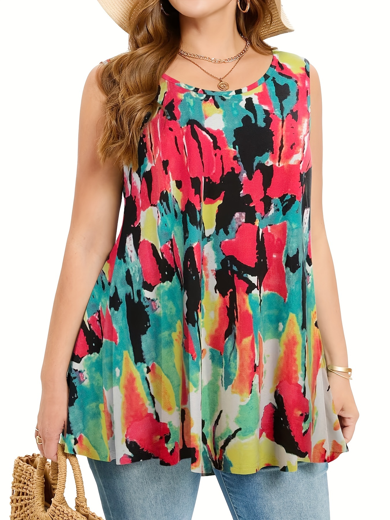 Summer Clothing For Plus Size Women - Plus Size Bohemian Casual Vest Women's