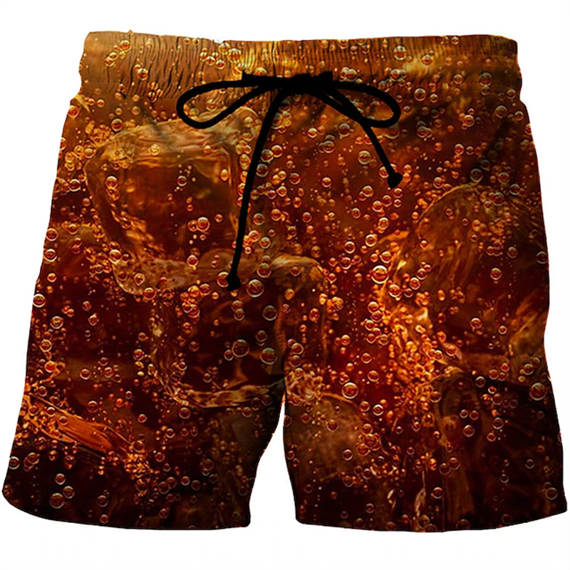Summer Vacation Clothing Men - Beer 3D Graphic Shorts Men Summer
