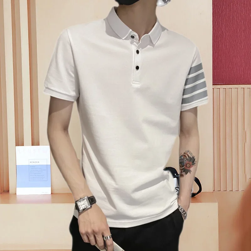 Top Graphic Polo Shirts Stripe - Summer Clothing Cheap avis et prix