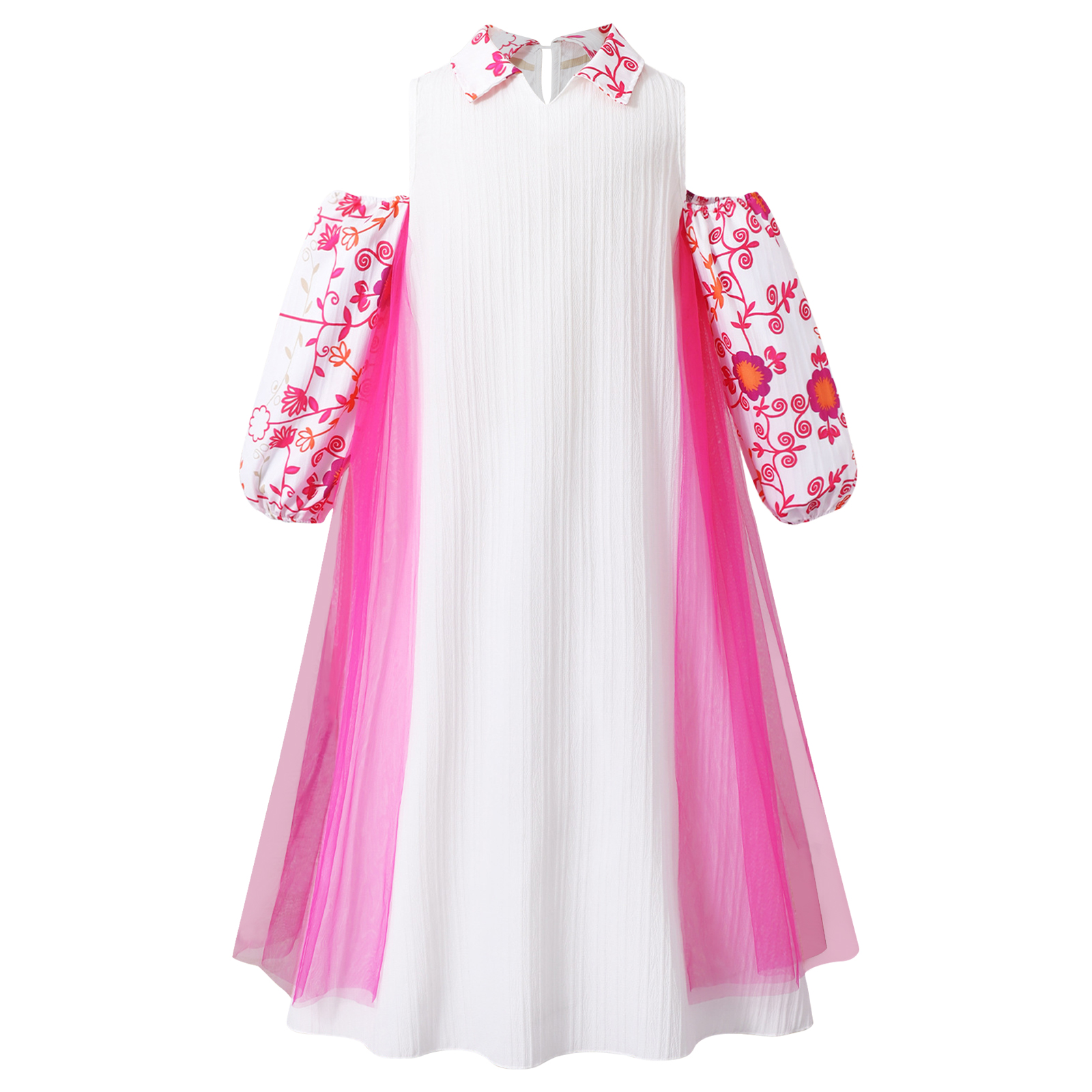 Girl Long Sleeve Mesh Patchwor - Summer Clothing For Girls avis et prix