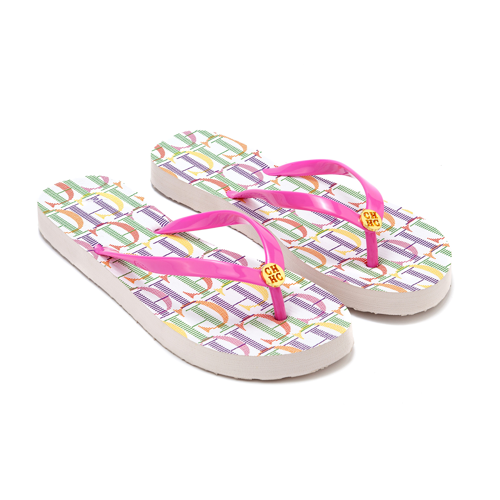 Pink Letter Flip Flops Gold Bu - Summer Quotes avis et prix