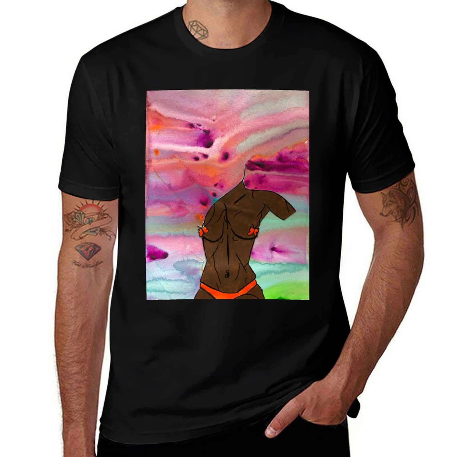Kyah 3 T-Shirt Aesthetic cloth - Summer Clothing Cheap avis et prix