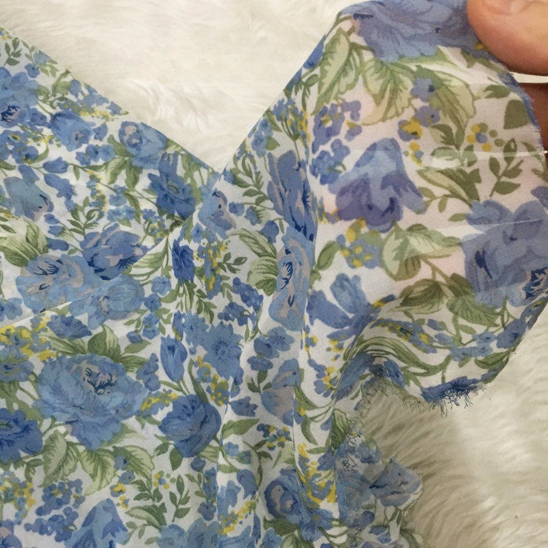 2/3m Floral Print Chiffon Fabr - Summer Clothing Material avis et prix