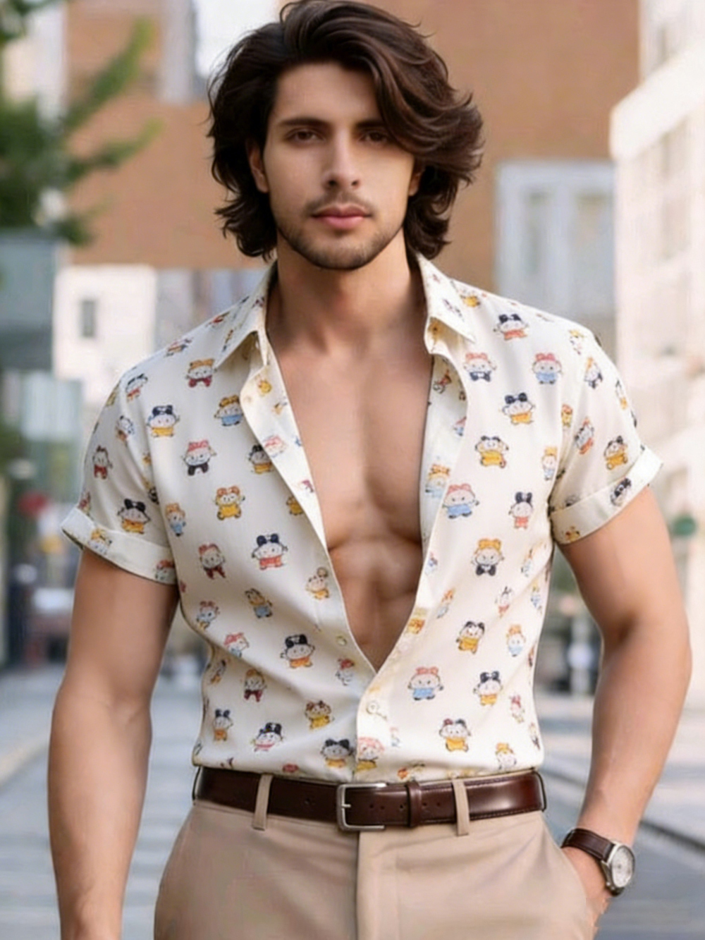 Mens Fashion Retro Short Sleev - Summer Vacation Clothing Men avis et prix