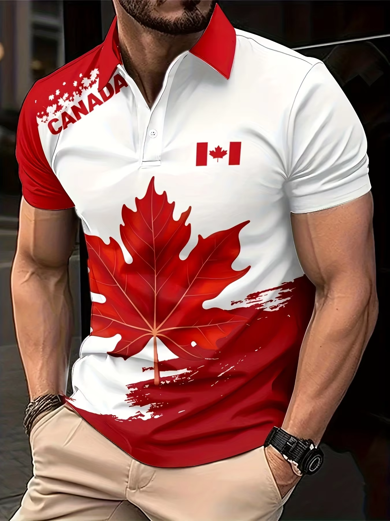 Fashion Maple Leaves Canada Fl - Summer Clothing Canada avis et prix