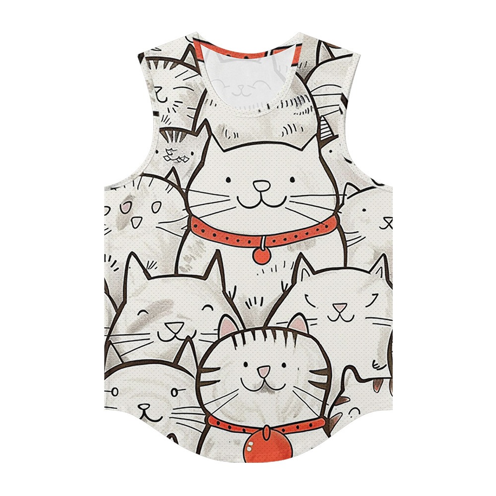 Men Vests Trendy Kawaii Lucky  - Summer Clothing Essentials Men avis et prix