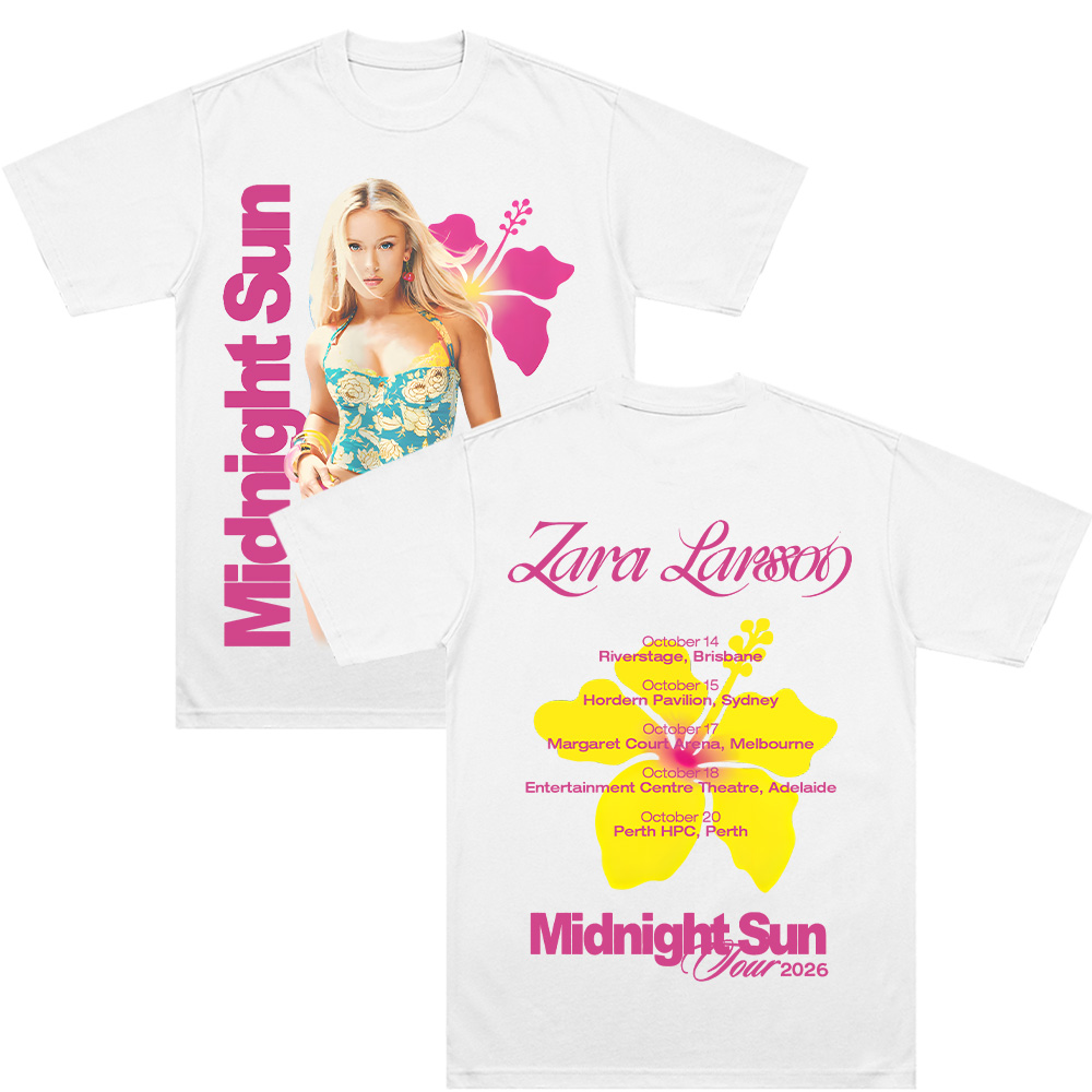 Midnight Sun Tour 2026 T Shirt - Zara Summer Clothing For Women avis et prix