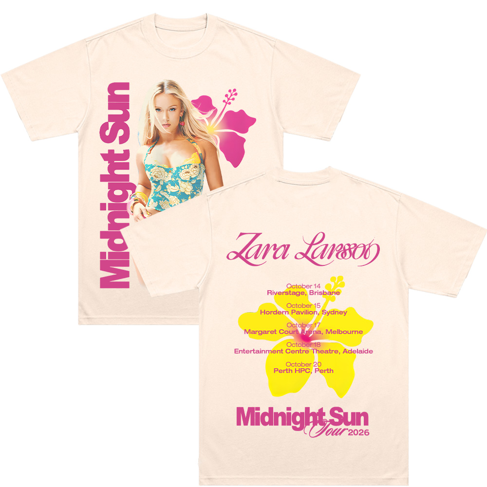 Midnight Sun Tour 2026 T Shirt - Zara Summer Clothing For Women avis et prix