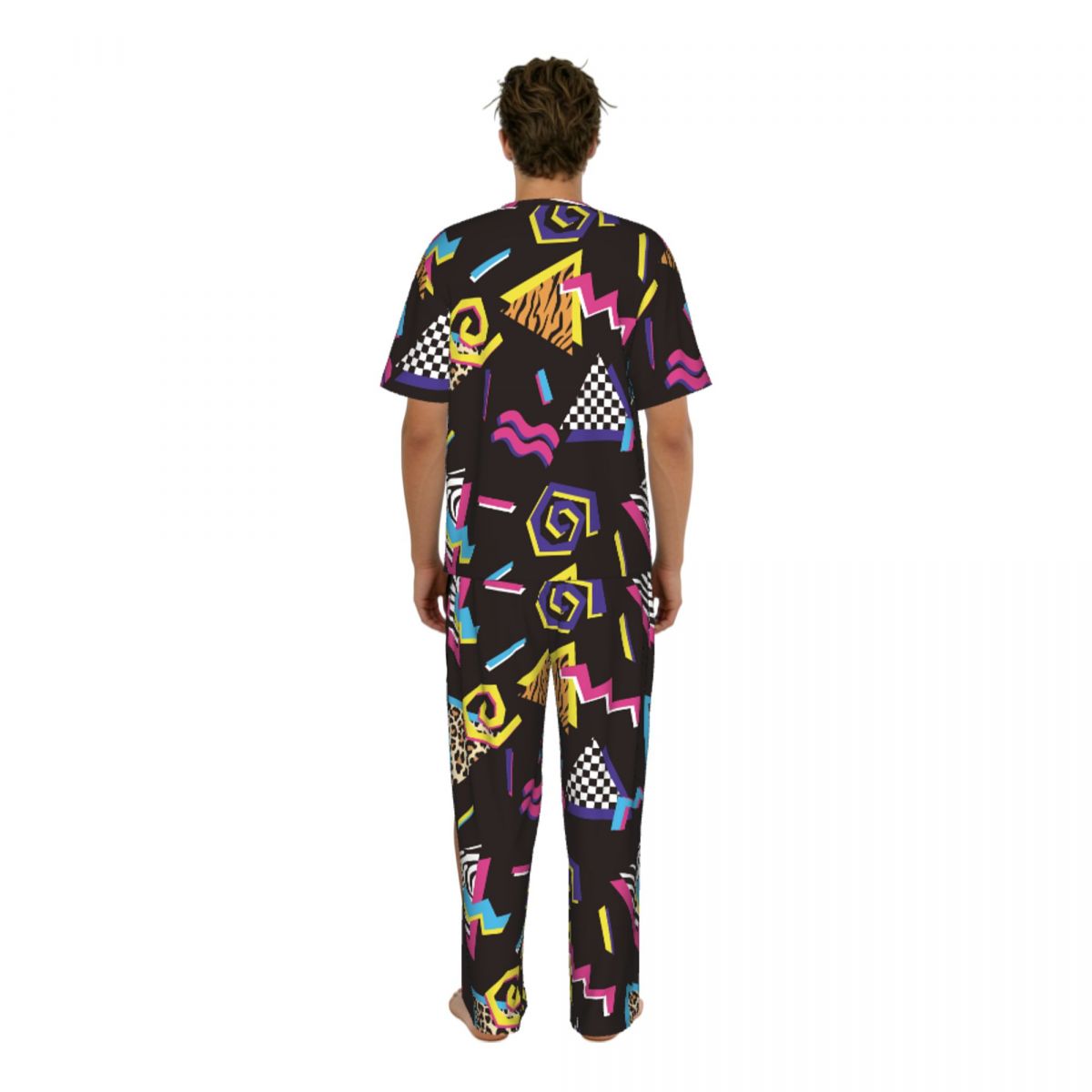 Men Pajamas Suit Short Sleeved - Summer Clothing Styles avis et prix