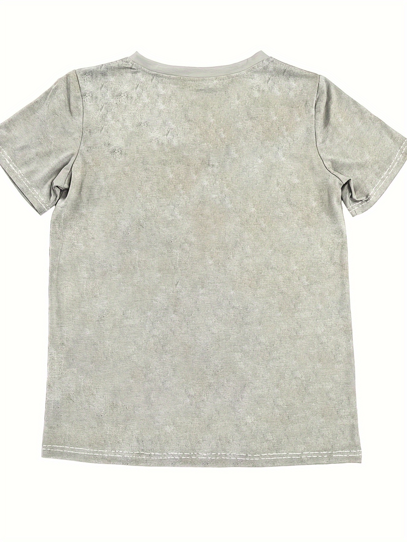 Cat Pattern Printed Round Neck - Summer Clothing Patterns avis et prix