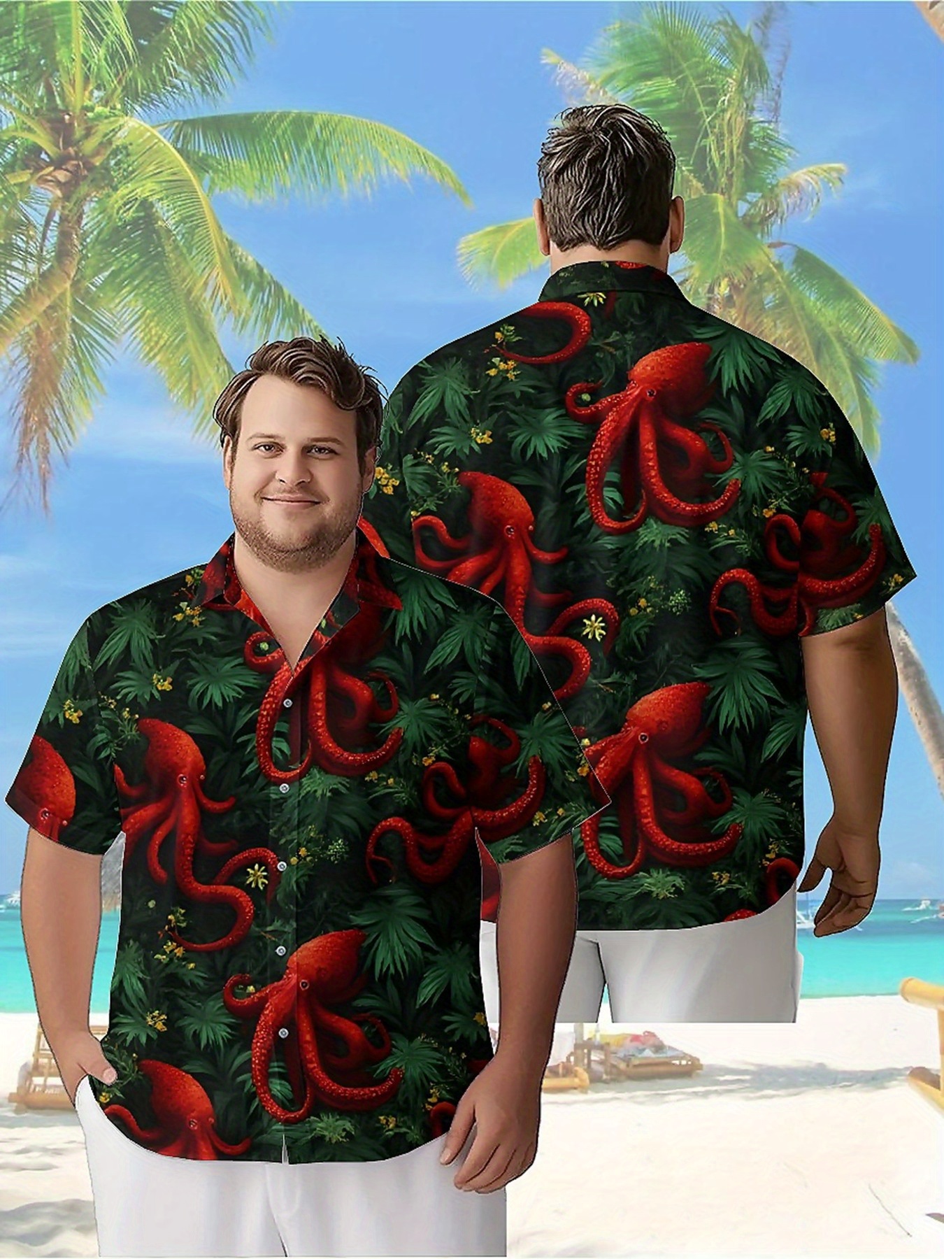 Men's Plus Size Hawaiian Shirt - Summer Clothing Patterns avis et prix