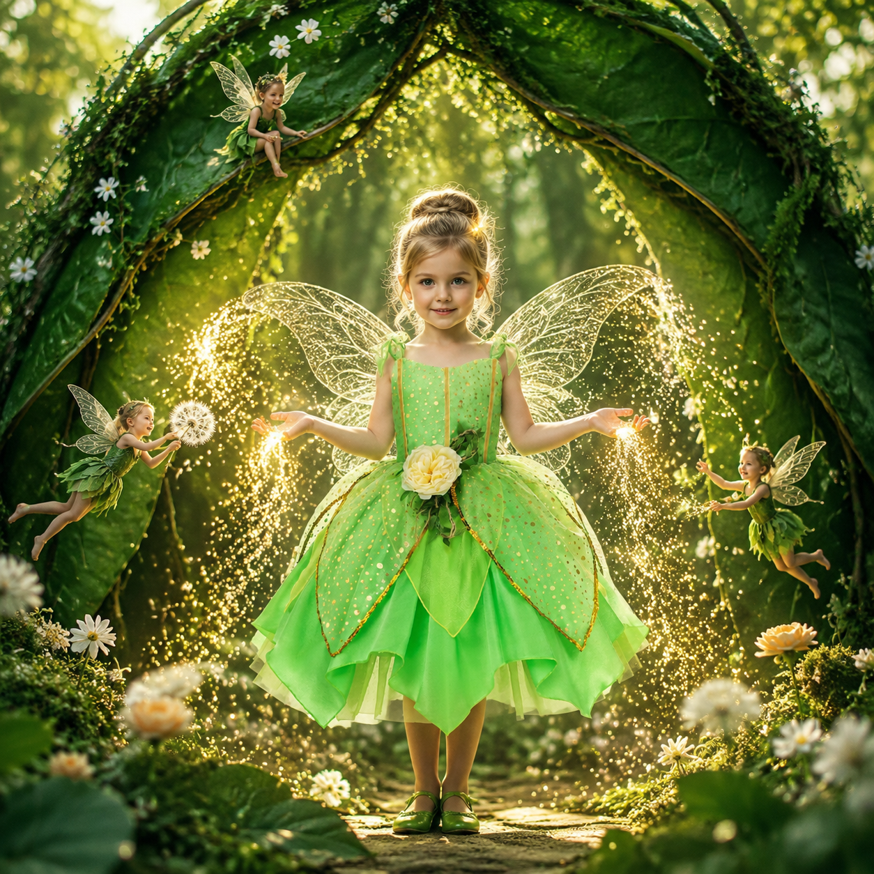 Muababy TinkerBell Fairy Dress - Summer Clothing For Kids Girls avis et prix