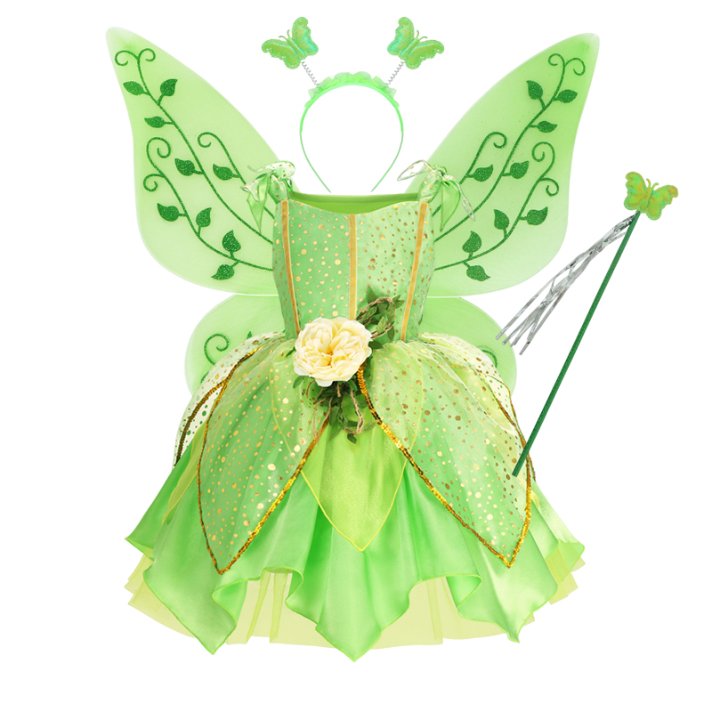 Muababy TinkerBell Fairy Dress - Summer Clothing For Kids Girls avis et prix