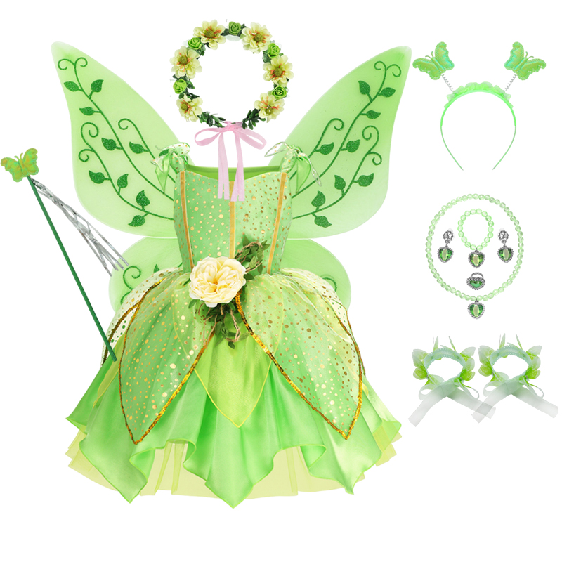 Muababy TinkerBell Fairy Dress - Summer Clothing For Kids Girls avis et prix