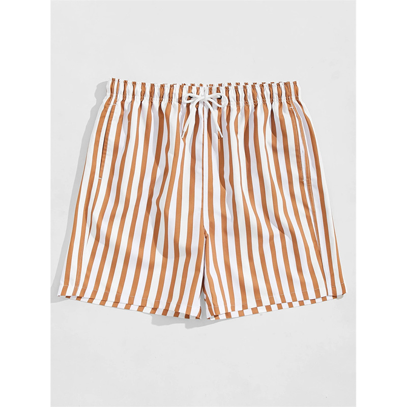 Thin Vertical Stripes Print Be - Summer Vacation Clothing Men avis et prix
