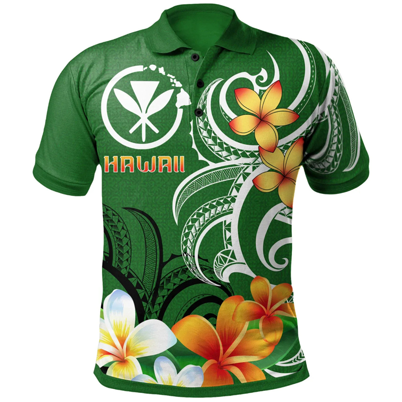 Hawaiian Whales Pattern Polo S - Summer Vacation Clothing Men avis et prix