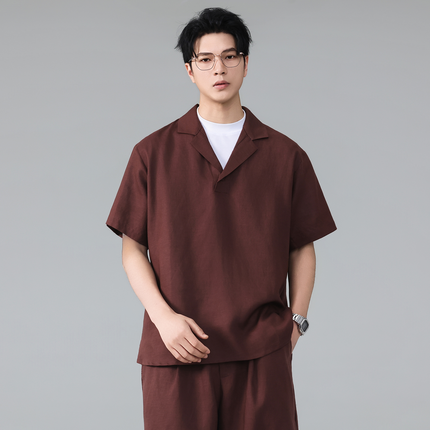 Men Summer Vintage Lightweight - Linen Shorts Men avis et prix