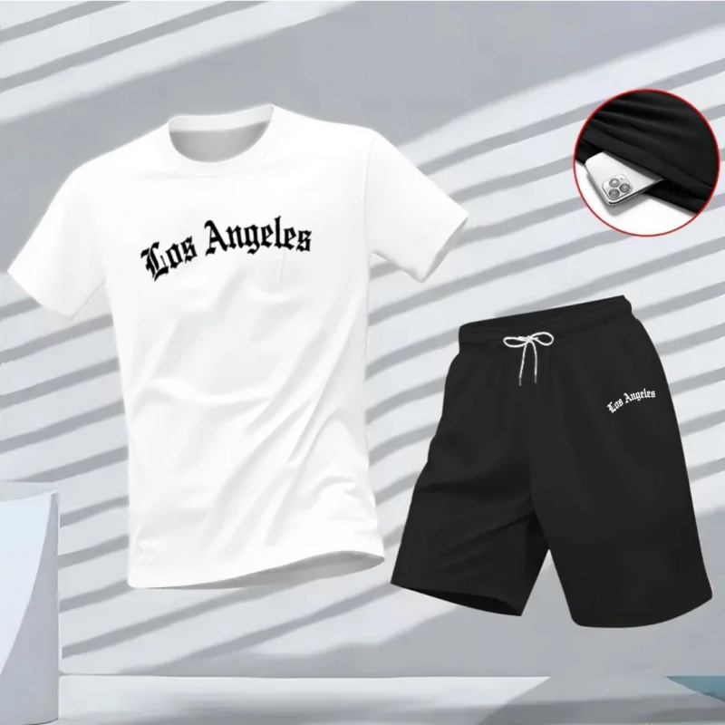 Men's Los Angeles Letter Print - Summer Quotes avis et prix