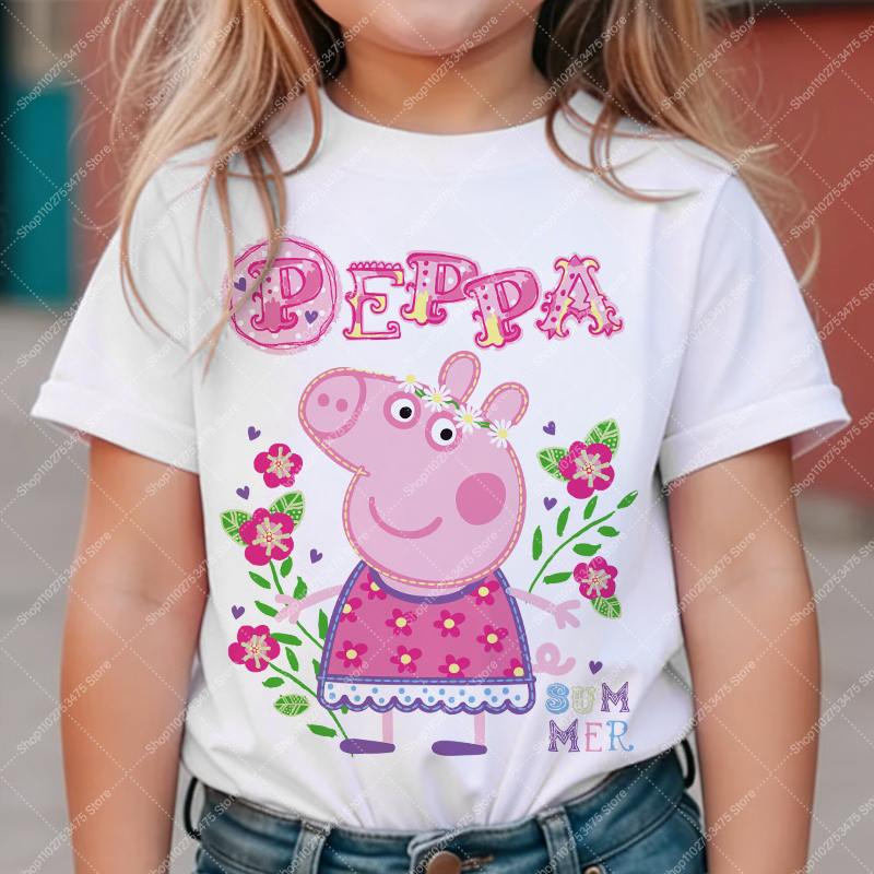 Kids Girl Cute Cotton T-shirt  - Summer Clothing For Kids Girls avis et prix
