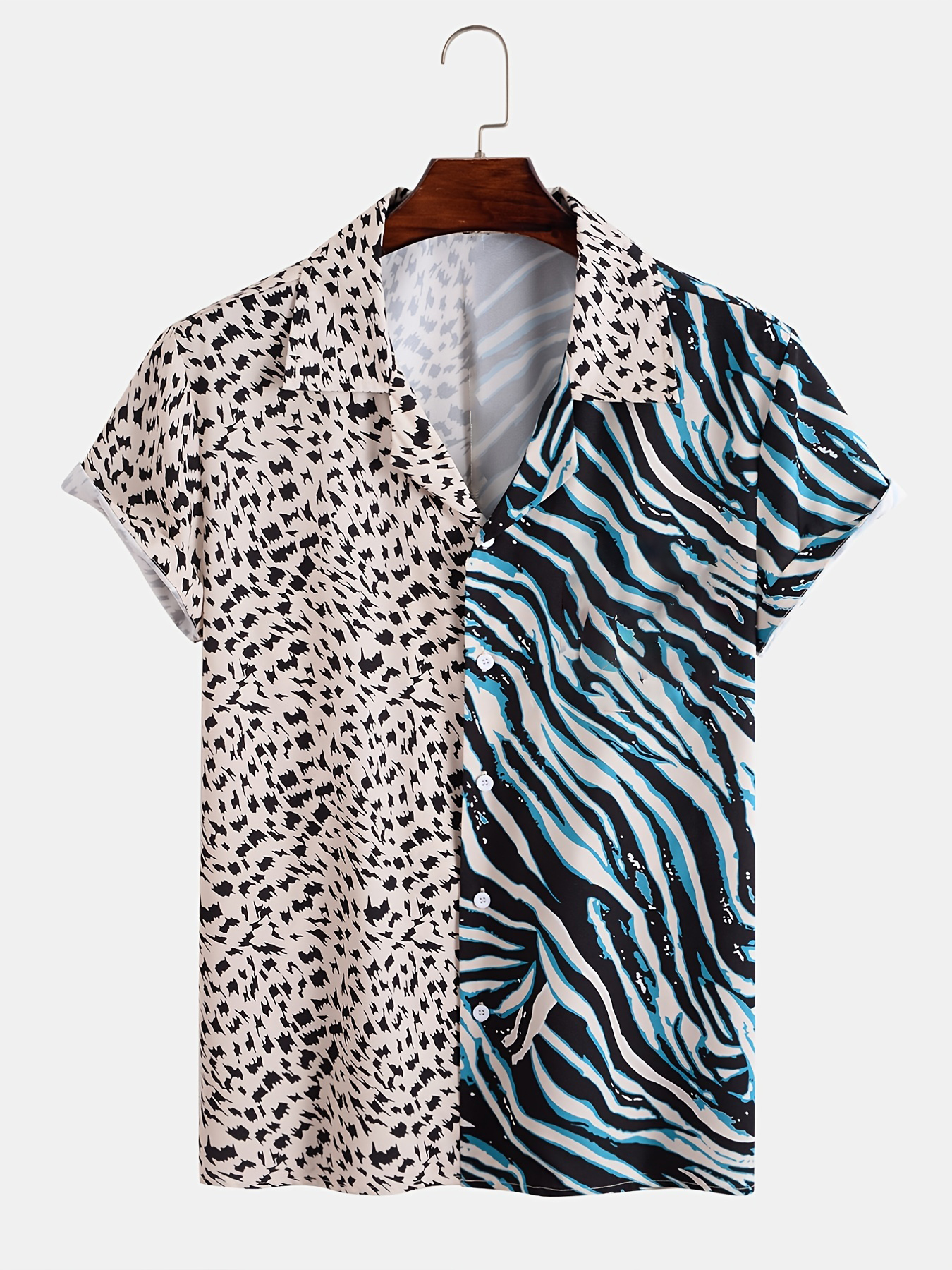 Men Summer Leopard Zebra Print - Summer Vacation Clothing Men avis et prix