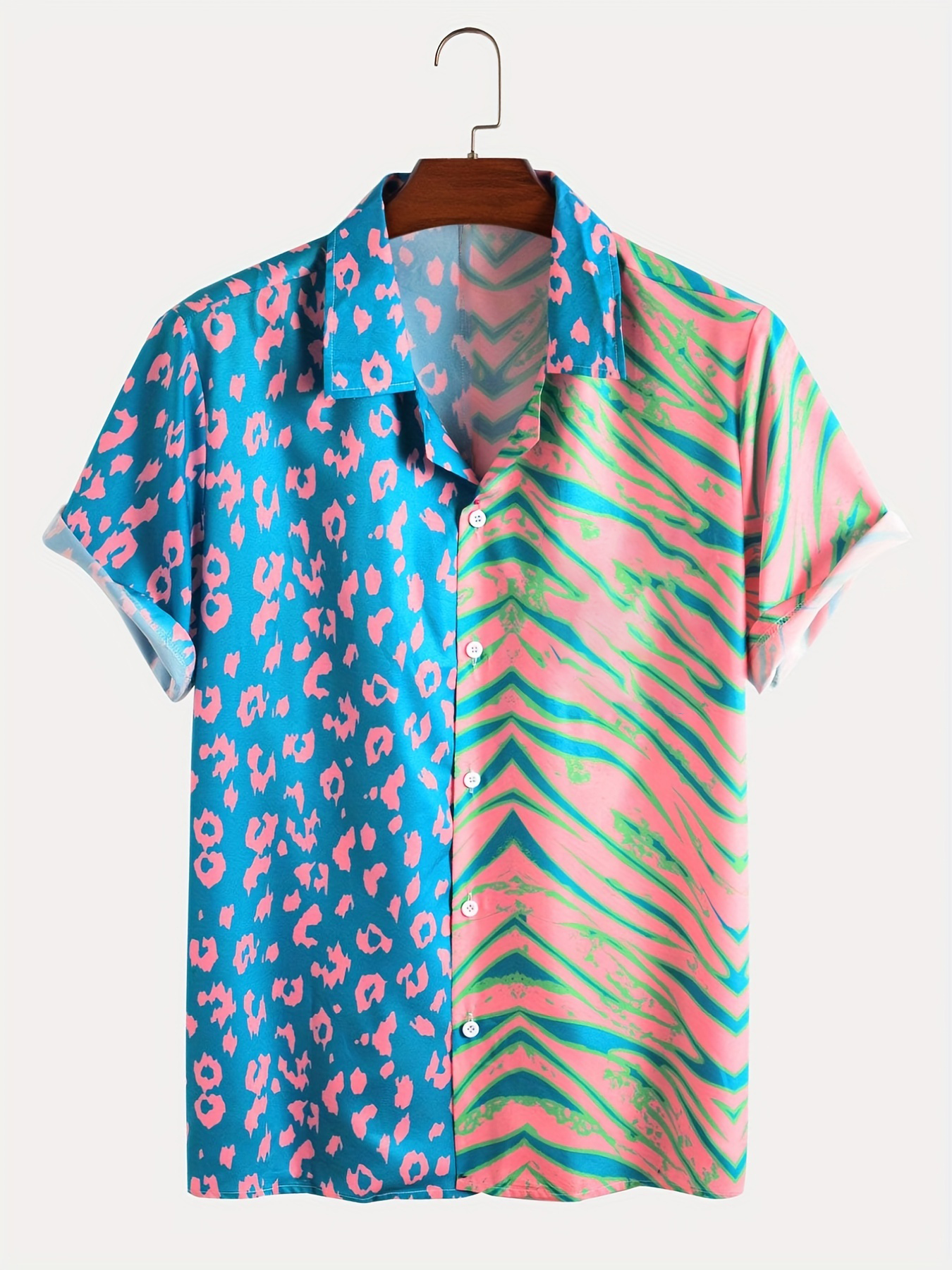 Men Summer Leopard Zebra Print - Summer Vacation Clothing Men avis et prix