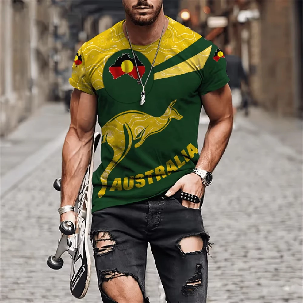 Men's T-Shirts Australia Graph - Summer Clothing Australia avis et prix