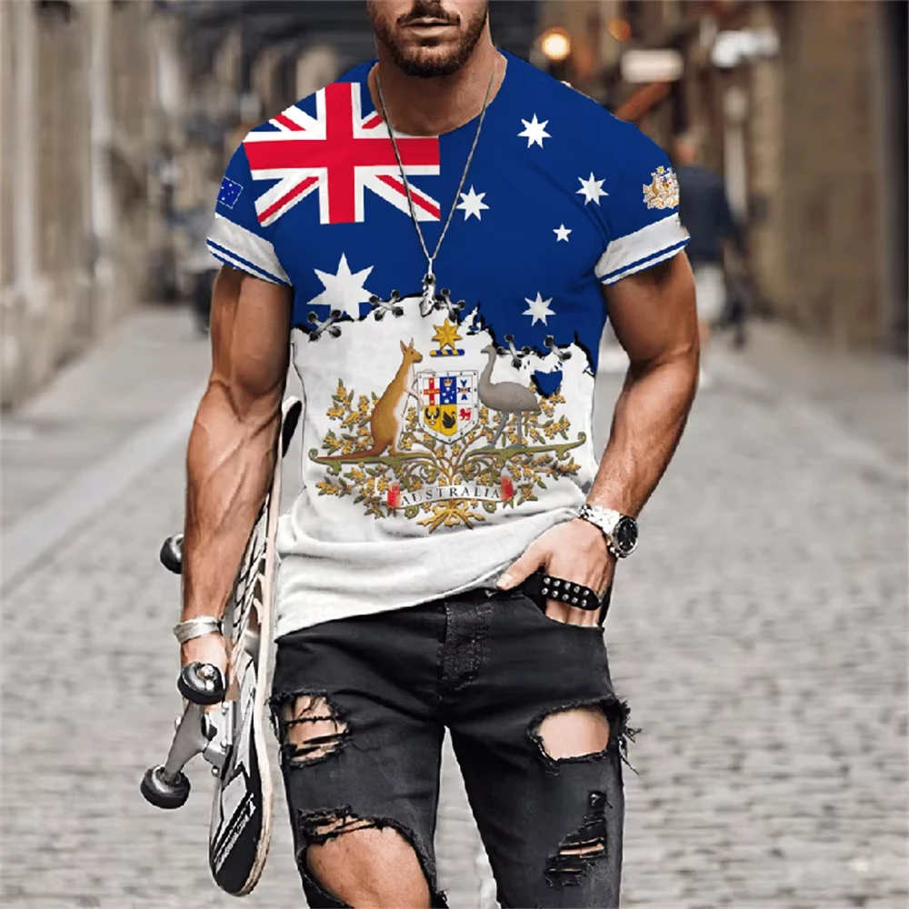 Men's T-Shirts Australia Graph - Summer Clothing Australia avis et prix