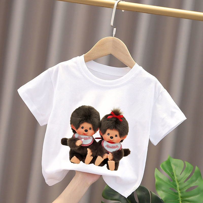 Monchhichi Kids T-shirts Anime - Summer Clothing For Kids Girls avis et prix
