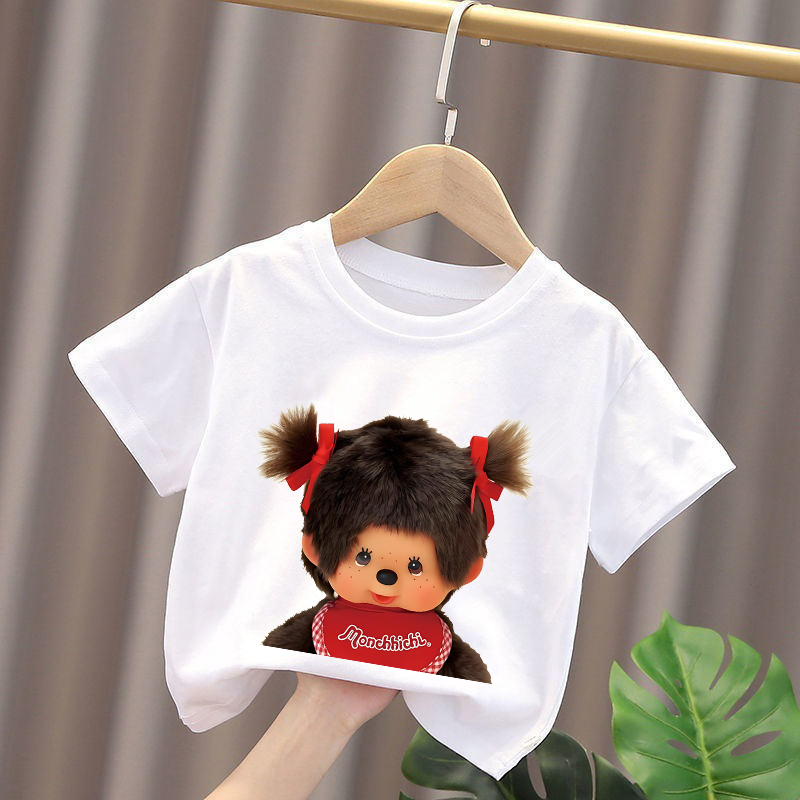 Monchhichi Kids T-shirts Anime - Summer Clothing For Kids Girls avis et prix