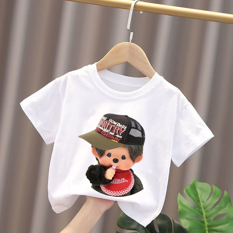 Monchhichi Kids T-shirts Anime - Summer Clothing For Kids Girls avis et prix