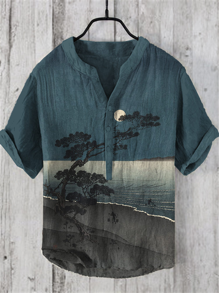 2025 Henry Shirt Men's Casual  - Summer Vacation Clothing Men avis et prix