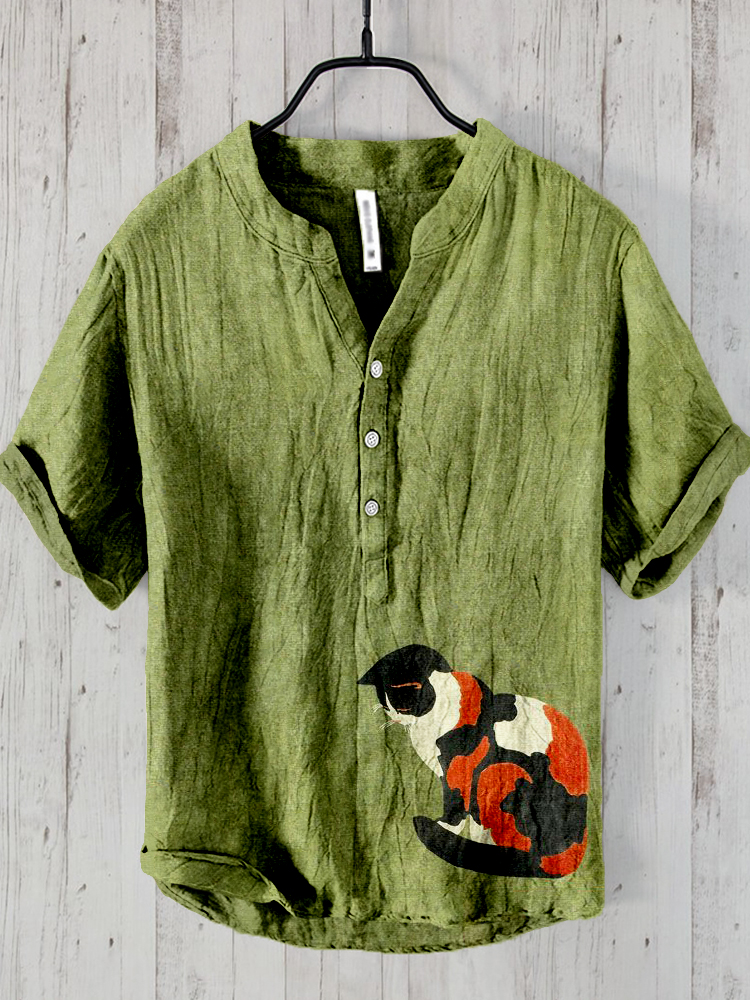 2025 Henry Shirt Men's Casual  - Summer Vacation Clothing Men avis et prix
