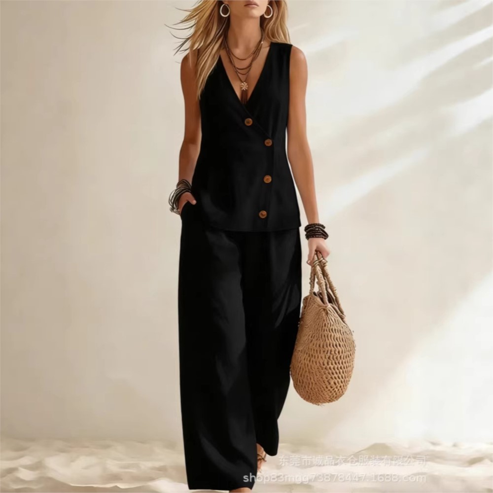 Fashion Deep V-neck Sleeveless - Zara Summer Clothing For Women avis et prix