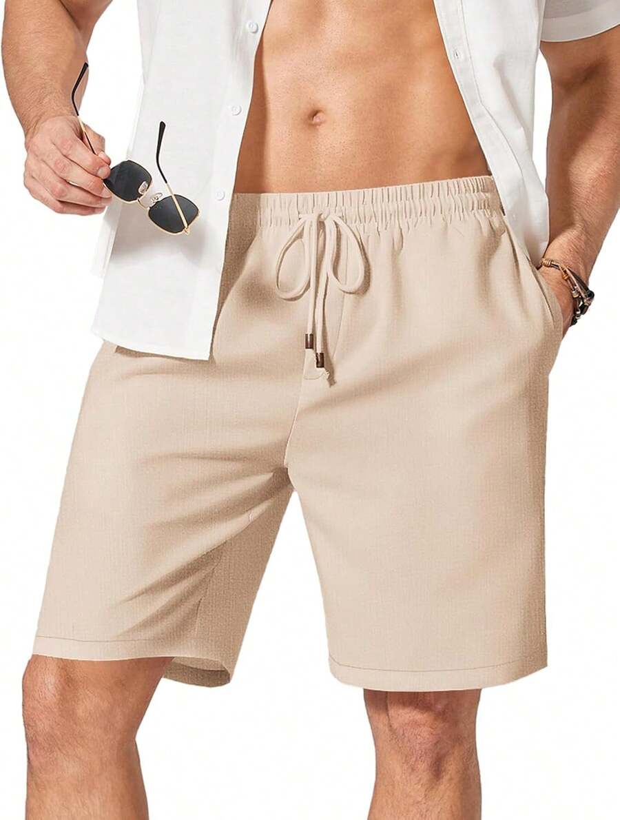 Mens Linen Shorts Casual Summe - Linen Shorts Men avis et prix