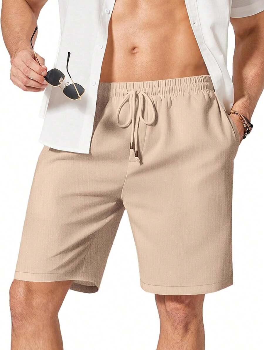 Mens Linen Shorts Casual Summe - Linen Shorts Men avis et prix