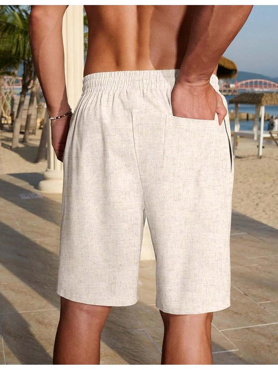 Mens Linen Shorts Casual Summe - Linen Shorts Men avis et prix