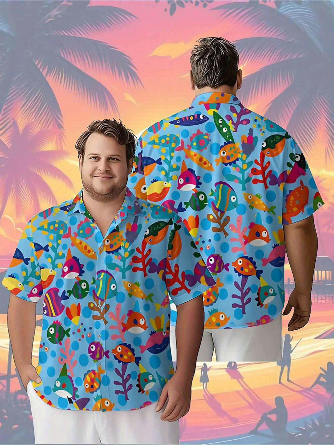 Men's Plus Size Hawaiian Shirt - Summer Clothing Patterns avis et prix