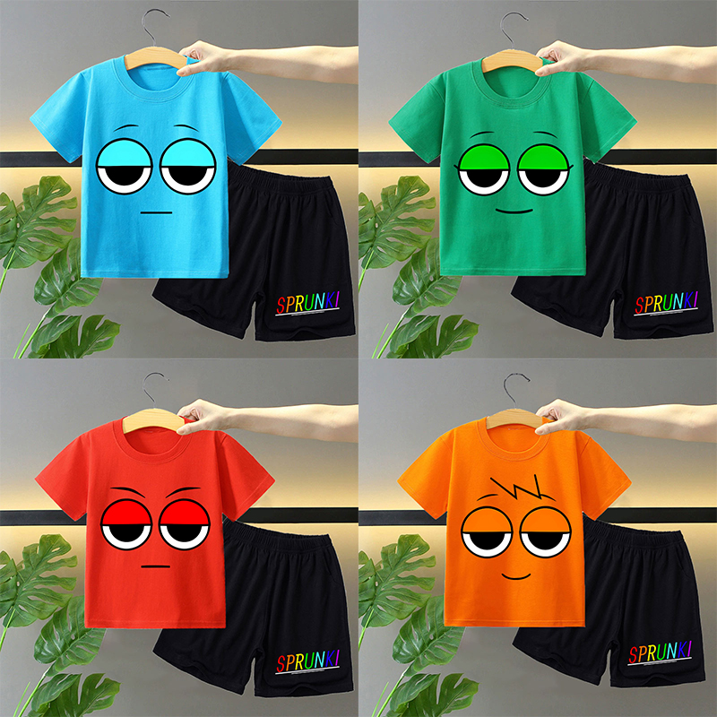 Sprunki 2pcs T-shirt and Short - Summer Clothing For Girls avis et prix