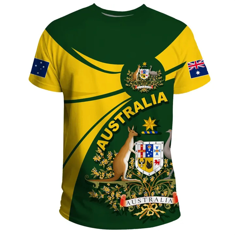 3D Print Australia Flag T Shir - Summer Clothing Australia avis et prix