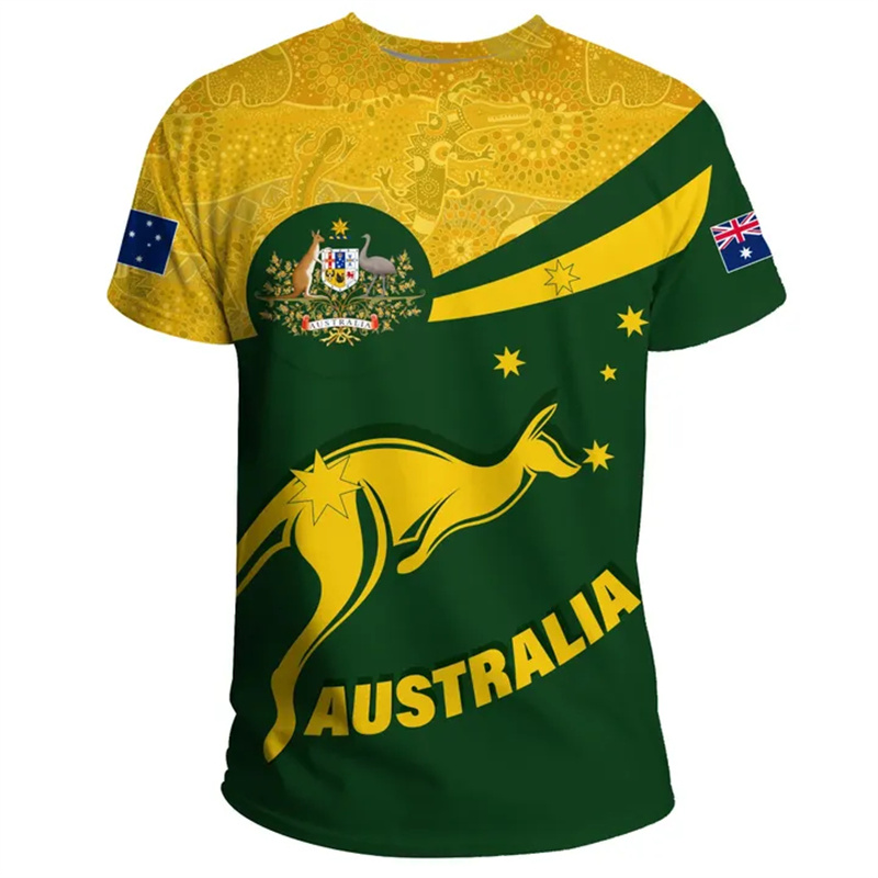 3D Print Australia Flag T Shir - Summer Clothing Australia avis et prix