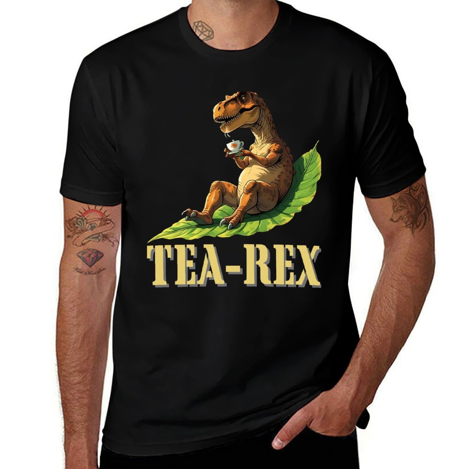Tea Rex T-Shirt Clothing anime - Summer Clothing Essentials Men avis et prix
