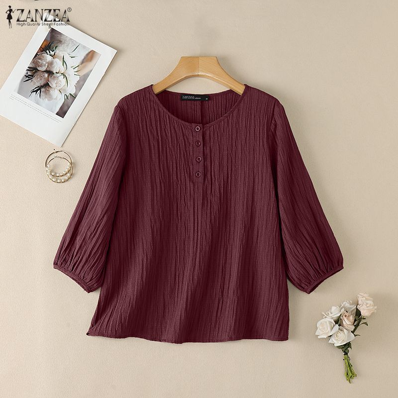 ZANZEA Woman Crinkled Texture  - Summer Days Clothing avis et prix