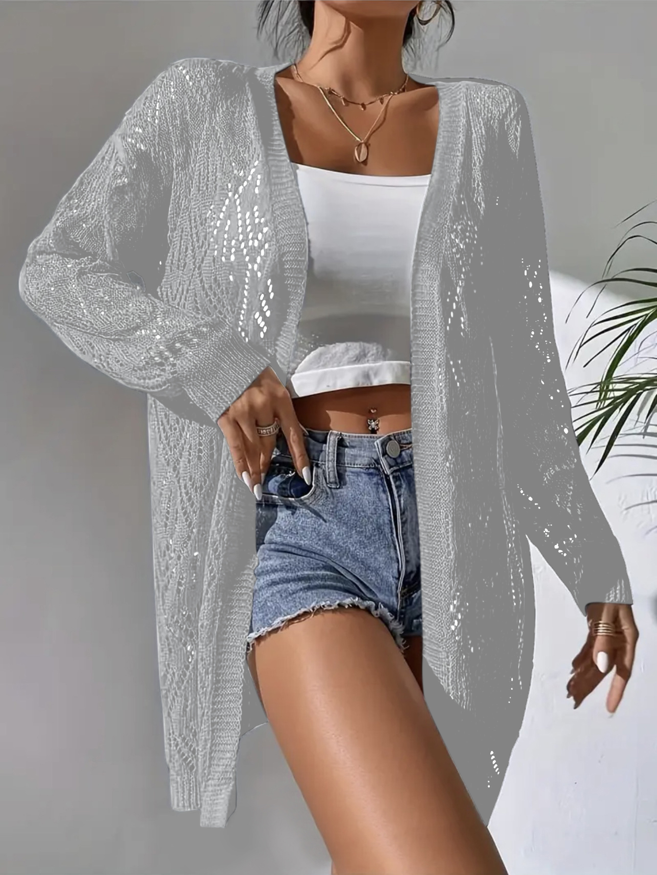 plus Size Open Cardigan Loose  - Summer Clothing For Plus Size Women avis et prix