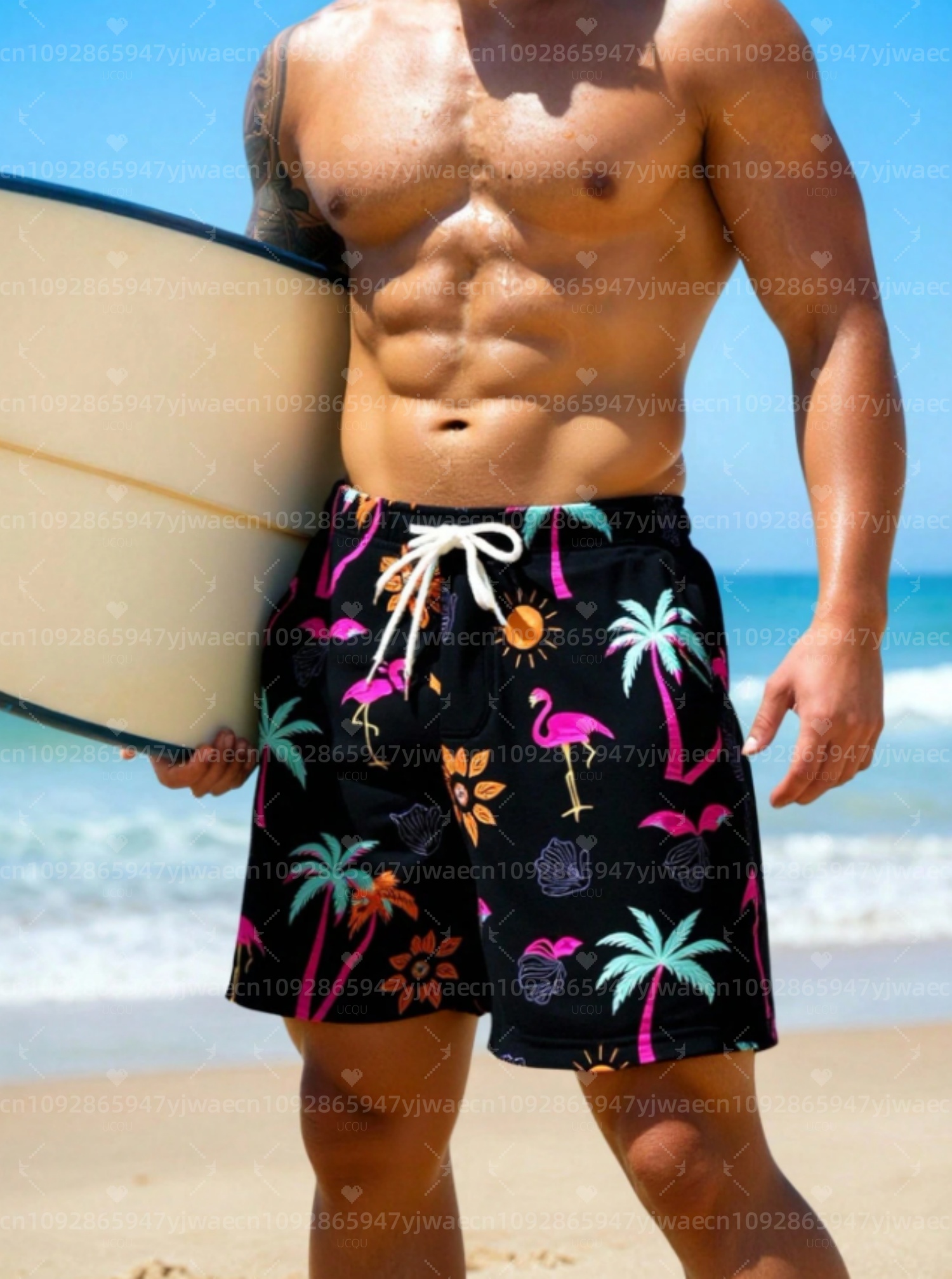 Summer Men Board Surf Shorts H - Summer Vacation Clothing Men avis et prix