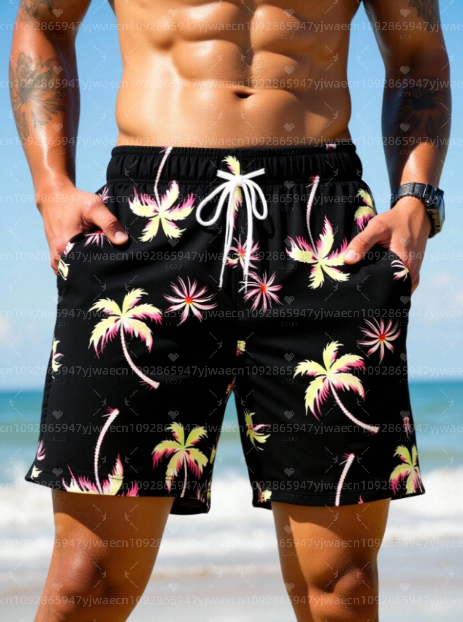 Summer Men Board Surf Shorts H - Summer Vacation Clothing Men avis et prix