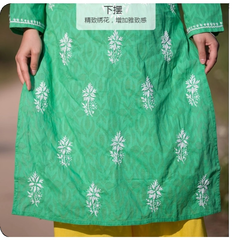 Women's Embroidered Kurti Indi - Summer Clothing India avis et prix